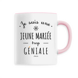 Mug - Une Jeune Mariée trop Géniale - 6 Coloris - Cadeau Original - Cadeau Personnalisable - Cadeaux-Positifs.com -Unique-Rose-