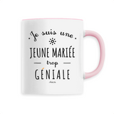Mug - Une Jeune Mariée trop Géniale - 6 Coloris - Cadeau Original - Cadeau Personnalisable - Cadeaux-Positifs.com -Unique-Blanc-