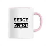 Mug - Serge & Jane - 6 Coloris - Cadeau Original & Mythique - Cadeau Personnalisable - Cadeaux-Positifs.com -Unique-Blanc-
