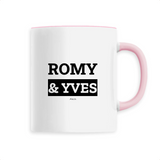 Mug - Romy & Yves - 6 Coloris - Cadeau Original & Mythique - Cadeau Personnalisable - Cadeaux-Positifs.com -Unique-Rose-