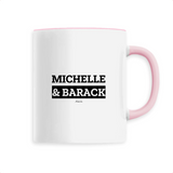 Mug - Michelle & Barack - 6 Coloris - Cadeau Original & Mythique - Cadeau Personnalisable - Cadeaux-Positifs.com -Unique-Blanc-
