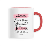 Mug - Juliette je t'aime - 6 Coloris - Cadeau Tendre - Cadeau Personnalisable - Cadeaux-Positifs.com -Unique-Blanc-