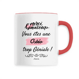 Mug - Merci vous êtes une Ostéo trop Géniale - 6 Coloris - Original - Cadeau Personnalisable - Cadeaux-Positifs.com -Unique-Rouge-