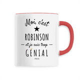 Mug - Robinson est trop Génial - 6 Coloris - Cadeau Original - Cadeau Personnalisable - Cadeaux-Positifs.com -Unique-Blanc-