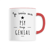 Mug - Un Psy trop Génial - 6 Coloris - Cadeau Original - Cadeau Personnalisable - Cadeaux-Positifs.com -Unique-Blanc-