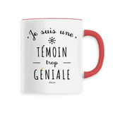 Mug - Une Témoin trop Géniale - 6 Coloris - Cadeau Original - Cadeau Personnalisable - Cadeaux-Positifs.com -Unique-Blanc-