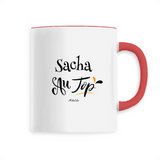 Mug - Sacha au Top - 6 Coloris - Cadeau Original - Cadeau Personnalisable - Cadeaux-Positifs.com -Unique-Rouge-