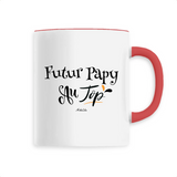 Mug - Futur Papy au Top - 6 Coloris - Cadeau Original - Cadeau Personnalisable - Cadeaux-Positifs.com -Unique-Blanc-