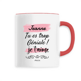 Mug - Jeanne je t'aime - 6 Coloris - Cadeau Tendre - Cadeau Personnalisable - Cadeaux-Positifs.com -Unique-Blanc-