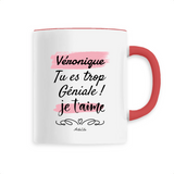 Mug - Véronique, je t'aime - 6 Coloris - Cadeau Tendre - Cadeau Personnalisable - Cadeaux-Positifs.com -Unique-Blanc-