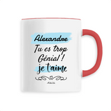 Mug - Alexandre je t'aime - 6 Coloris - Cadeau Tendre & Original - Cadeau Personnalisable - Cadeaux-Positifs.com -Unique-Blanc-