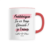 Mug - Frédérique je t'aime - 6 Coloris - Cadeau Tendre & Original - Cadeau Personnalisable - Cadeaux-Positifs.com -Unique-Blanc-
