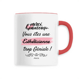 Mug - Merci Esthéticienne - 6 Coloris - Cadeau Original - Cadeau Personnalisable - Cadeaux-Positifs.com -Unique-Rouge-