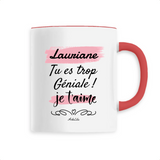 Mug - Lauriane je t'aime - 6 Coloris - Cadeau Tendre & Original - Cadeau Personnalisable - Cadeaux-Positifs.com -Unique-Blanc-