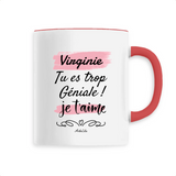 Mug - Virginie je t'aime - 6 Coloris - Cadeau Tendre & Original - Cadeau Personnalisable - Cadeaux-Positifs.com -Unique-Blanc-