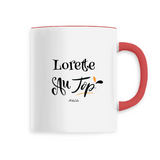 Mug - Lorette au Top - 6 Coloris - Cadeau Original - Cadeau Personnalisable - Cadeaux-Positifs.com -Unique-Rouge-