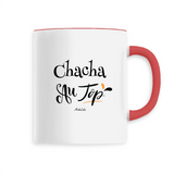 Mug - Chacha au Top - 6 Coloris - Cadeau Original - Cadeau Personnalisable - Cadeaux-Positifs.com -Unique-Rouge-