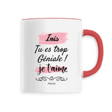 Mug - Iris je t'aime - 6 Coloris - Cadeau Tendre & Original - Cadeau Personnalisable - Cadeaux-Positifs.com -Unique-Blanc-