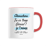 Mug - Chouchou je t'aime - 6 Coloris - Cadeau Tendre & Original - Cadeau Personnalisable - Cadeaux-Positifs.com -Unique-Blanc-