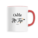 Mug - Odile au Top - 6 Coloris - Cadeau Original - Cadeau Personnalisable - Cadeaux-Positifs.com -Unique-Blanc-
