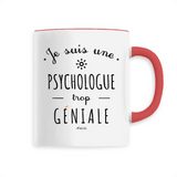 Mug - Une Psychologue trop Géniale - 6 Coloris - Cadeau Original - Cadeau Personnalisable - Cadeaux-Positifs.com -Unique-Blanc-