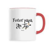 Mug - Futur Papa au Top - 6 Coloris - Cadeau Original - Cadeau Personnalisable - Cadeaux-Positifs.com -Unique-Rouge-