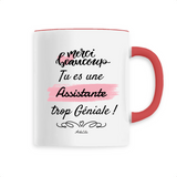 Mug - Merci tu es une Assistante trop Géniale - 6 Coloris - Cadeau Personnalisable - Cadeaux-Positifs.com -Unique-Blanc-