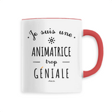 Mug - Une Animatrice trop Géniale - 6 Coloris - Cadeau Original - Cadeau Personnalisable - Cadeaux-Positifs.com -Unique-Rouge-