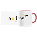 Mug - Audrey - 6 Coloris - Cadeau Original - Cadeau Personnalisable - Cadeaux-Positifs.com -Unique-Blanc-