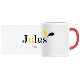 Mug - Jules - 6 Coloris - Cadeau Original - Cadeau Personnalisable - Cadeaux-Positifs.com -Unique-Blanc-