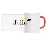 Mug - Julie - 6 Coloris - Cadeau Original - Cadeau Personnalisable - Cadeaux-Positifs.com -Unique-Blanc-
