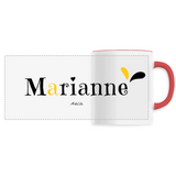Mug - Marianne - 6 Coloris - Cadeau Original - Cadeau Personnalisable - Cadeaux-Positifs.com -Unique-Blanc-