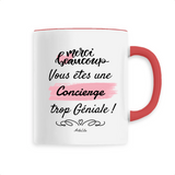 Mug - Merci vous êtes une Concierge trop Géniale - 6 Coloris - Cadeau Personnalisable - Cadeaux-Positifs.com -Unique-Blanc-