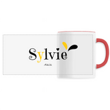 Mug - Sylvie - 6 Coloris - Cadeau Original - Cadeau Personnalisable - Cadeaux-Positifs.com -Unique-Blanc-