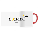Mug - Sandra - 6 Coloris - Cadeau Original - Cadeau Personnalisable - Cadeaux-Positifs.com -Unique-Blanc-