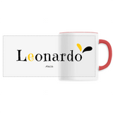 Mug - Leonardo - 6 Coloris - Cadeau Original - Cadeau Personnalisable - Cadeaux-Positifs.com -Unique-Rouge-