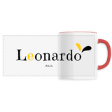 Mug - Leonardo - 6 Coloris - Cadeau Original - Cadeau Personnalisable - Cadeaux-Positifs.com -Unique-Blanc-