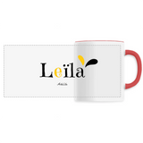 Mug - Leïla - 6 Coloris - Cadeau Original - Cadeau Personnalisable - Cadeaux-Positifs.com -Unique-Blanc-