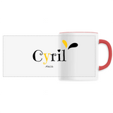 Mug - Cyril - 6 Coloris - Cadeau Original - Cadeau Personnalisable - Cadeaux-Positifs.com -Unique-Blanc-
