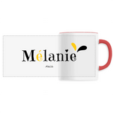 Mug - Mélanie - 6 Coloris - Cadeau Original - Cadeau Personnalisable - Cadeaux-Positifs.com -Unique-Rouge-