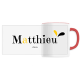 Mug - Matthieu - 6 Coloris - Cadeau Original - Cadeau Personnalisable - Cadeaux-Positifs.com -Unique-Blanc-
