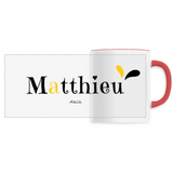 Mug - Matthieu - 6 Coloris - Cadeau Original - Cadeau Personnalisable - Cadeaux-Positifs.com -Unique-Rouge-