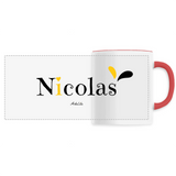 Mug - Nicolas - 6 Coloris - Cadeau Original - Cadeau Personnalisable - Cadeaux-Positifs.com -Unique-Blanc-