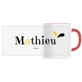 Mug - Mathieu - 6 Coloris - Cadeau Original - Cadeau Personnalisable - Cadeaux-Positifs.com -Unique-Rouge-