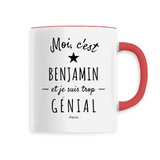 Mug - Benjamin est trop Génial - 6 Coloris - Cadeau Original - Cadeau Personnalisable - Cadeaux-Positifs.com -Unique-Blanc-