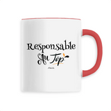 Mug - Responsable au Top - 6 Coloris - Cadeau Original - Cadeau Personnalisable - Cadeaux-Positifs.com -Unique-Blanc-