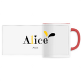 Mug - Alice - 6 Coloris - Cadeau Original - Cadeau Personnalisable - Cadeaux-Positifs.com -Unique-Blanc-
