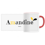Mug - Amandine - 6 Coloris - Cadeau Original - Cadeau Personnalisable - Cadeaux-Positifs.com -Unique-Blanc-