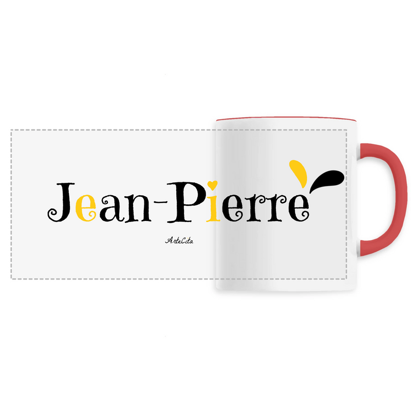 Cadeau anniversaire : Mug - Jean-Pierre - 6 Coloris - Cadeau Original - Cadeau Personnalisable - Cadeaux-Positifs.com -Unique-Rouge-