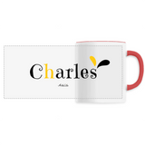 Mug - Charles - 6 Coloris - Cadeau Original - Cadeau Personnalisable - Cadeaux-Positifs.com -Unique-Blanc-